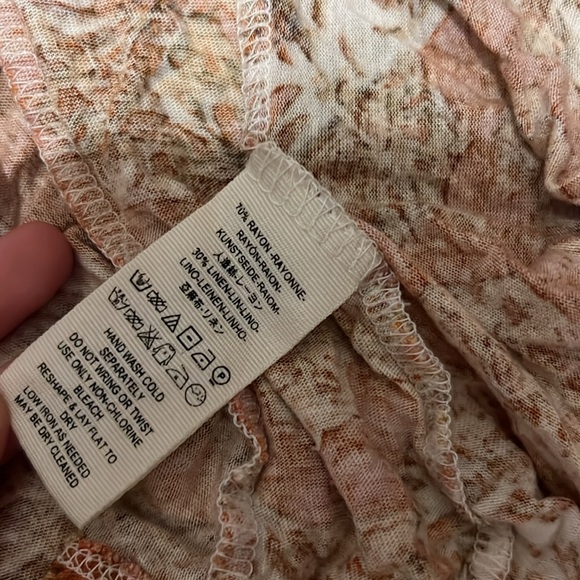 Free People Annabelle Mock Neck Tunic/Dress Mauve Combo Size Small - Picture 11 of 11